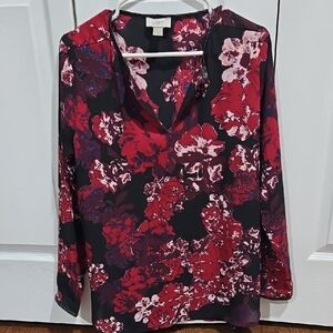 LOFT Multicolored Shear Blouse